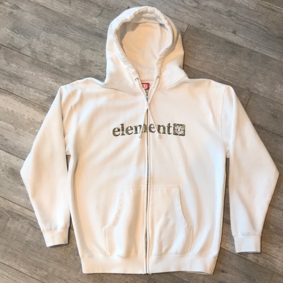 element white hoodie
